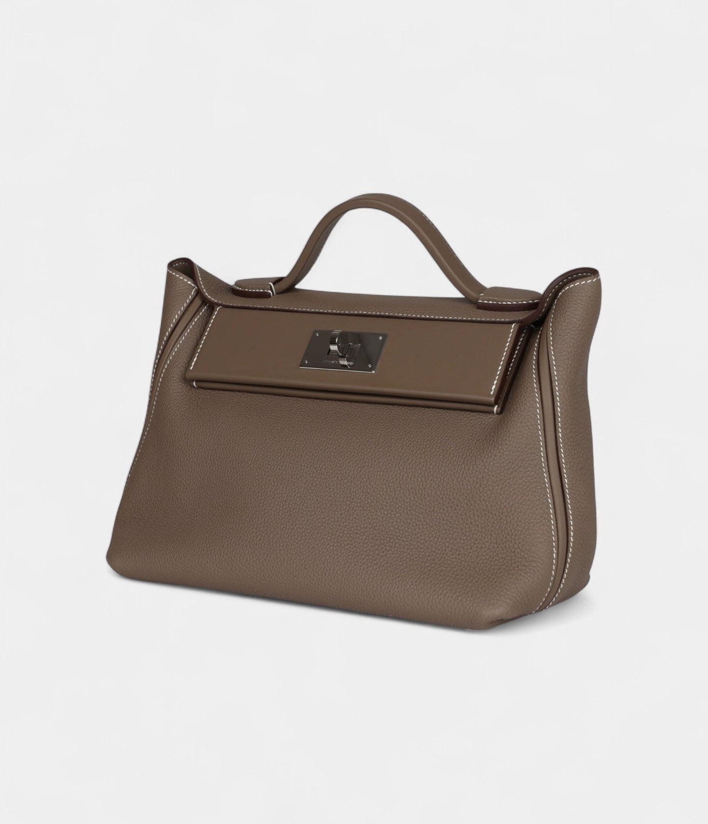 Hermes 24/24 Handmade Etoupe Maurice and Swift Palladium Hardware