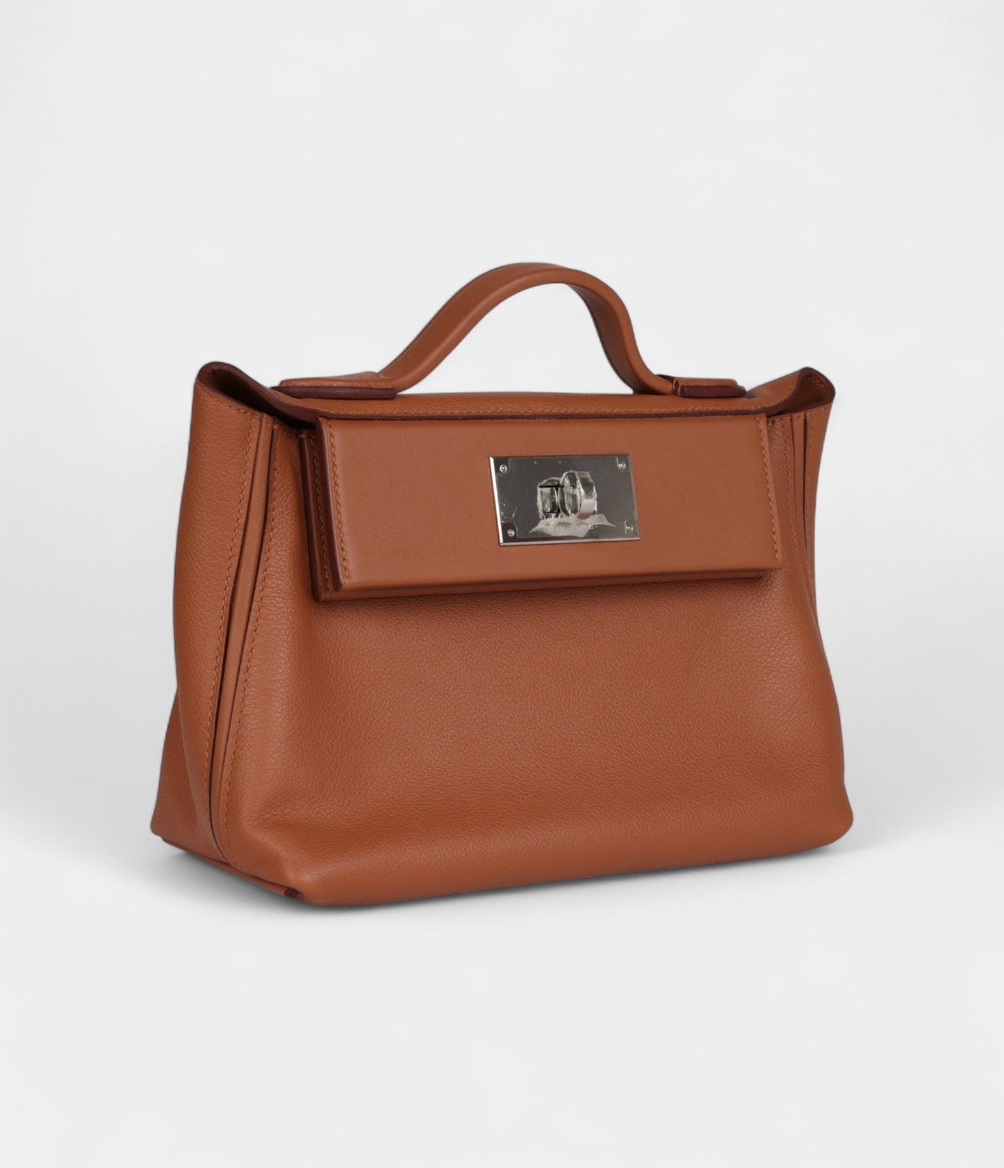 Hermes 24/24 Handmade Gold Evercolor and Swift Palladium Hardware