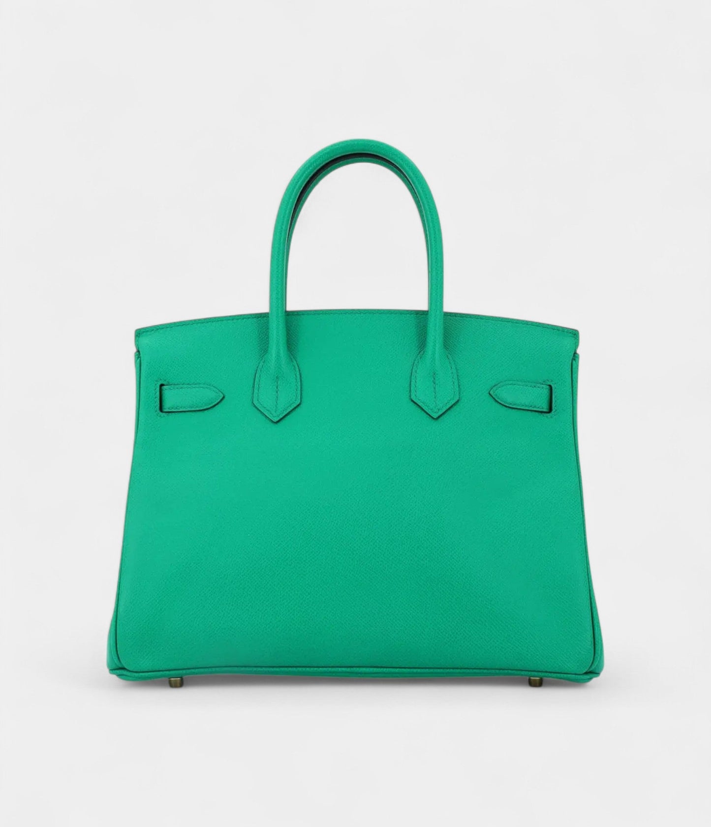 Hermes Birkin 30 Green Leather Tote