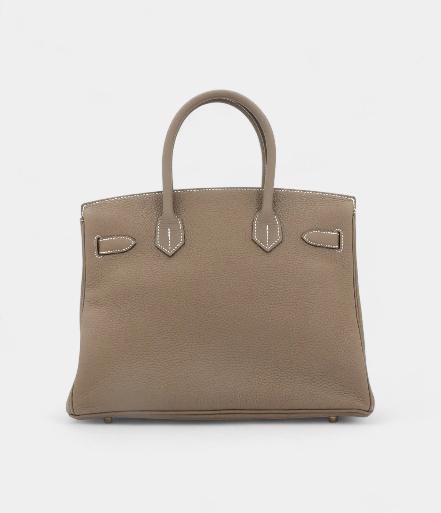 Hermes Birkin 30 Grey leather handbag