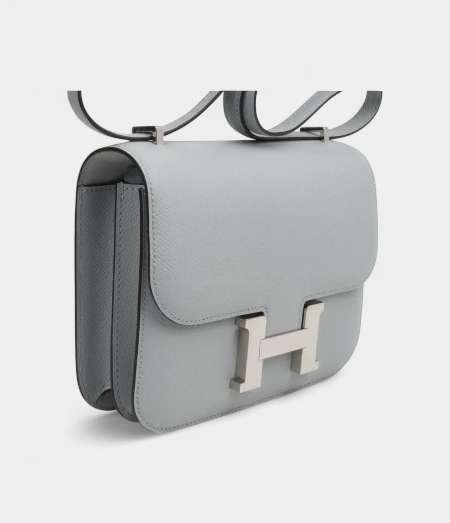 Hermes Constance 18 Bag Blue Glacier Epsom Palladium Hardware New