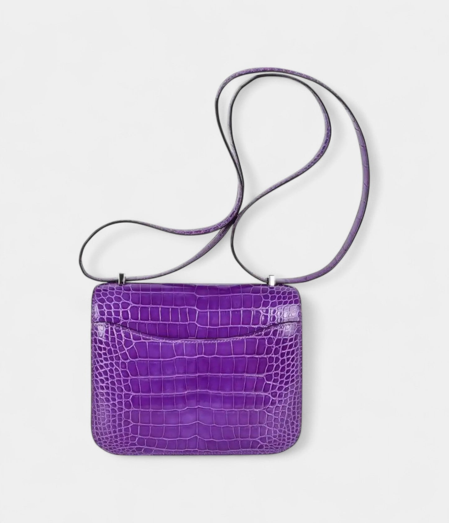 Hermes Constance 18 Bag Rare Ultra Violet Alligator Palladium