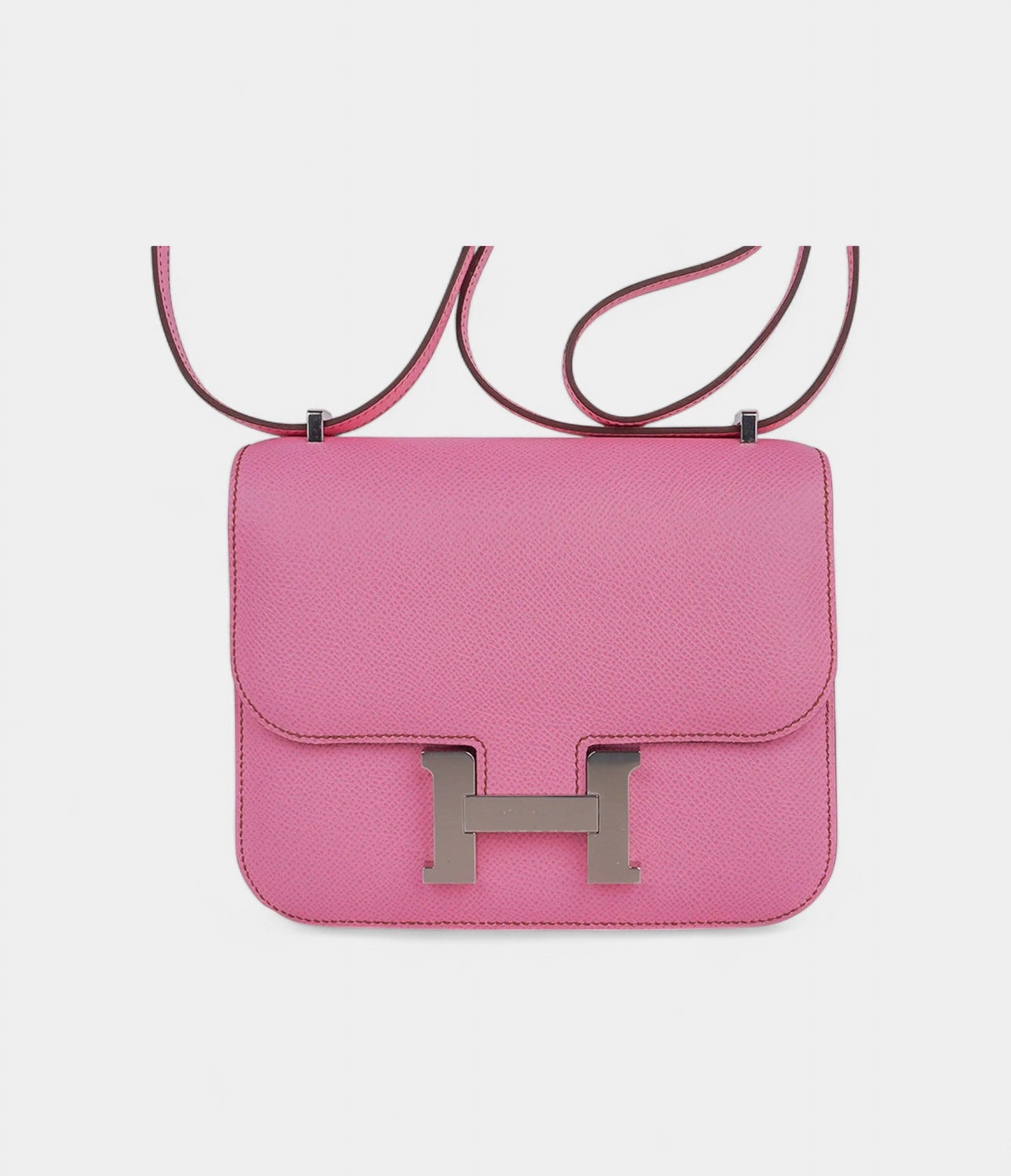 Hermes Constance 18 Mini Bag 5P Pink Epsom Palladium Hardware