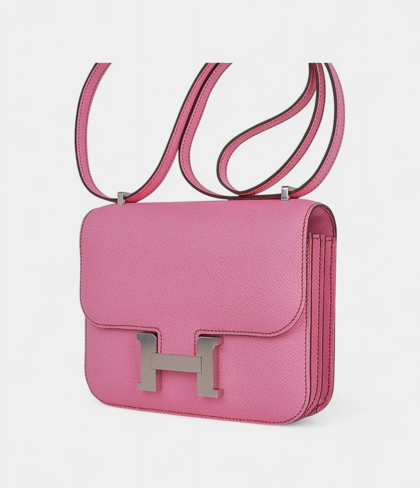 Hermes Constance 18 Mini Bag 5P Pink Epsom Palladium Hardware