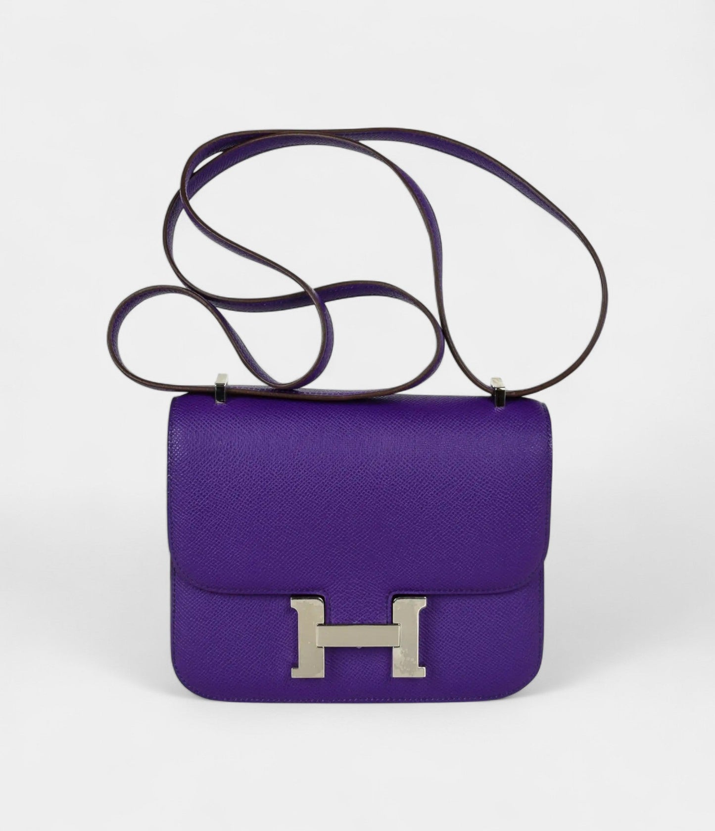 Hermes Constance 18 Mini Very Rare Crocus Purple Epsom Palladium