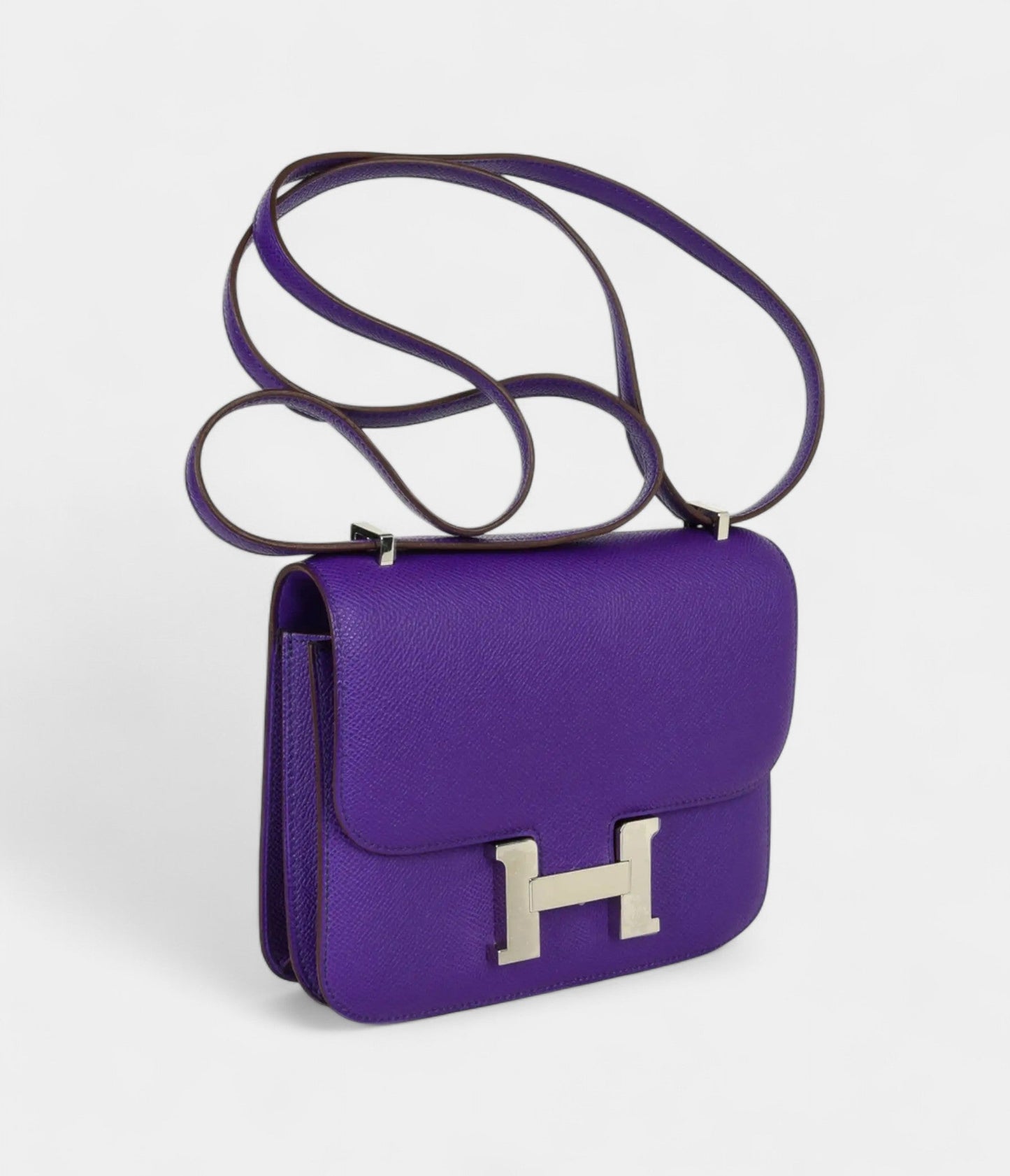 Hermes Constance 18 Mini Very Rare Crocus Purple Epsom Palladium