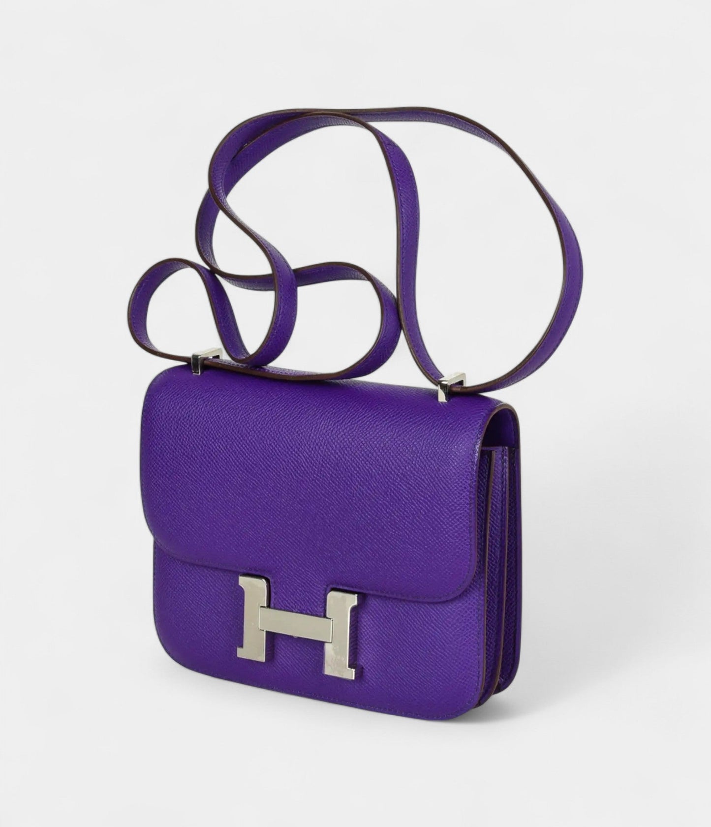 Hermes Constance 18 Mini Very Rare Crocus Purple Epsom Palladium