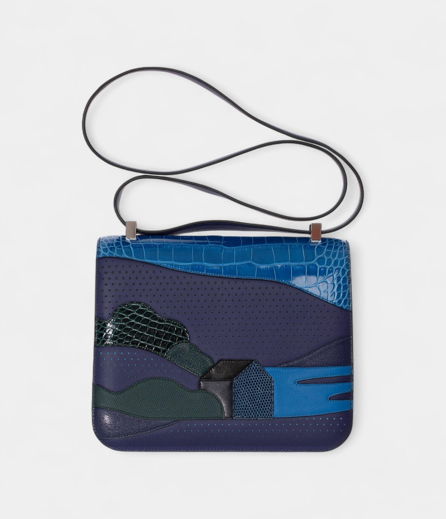 Hermes Constance 24cm Limited Edition Au Bout Du Monde Palladium Hardware