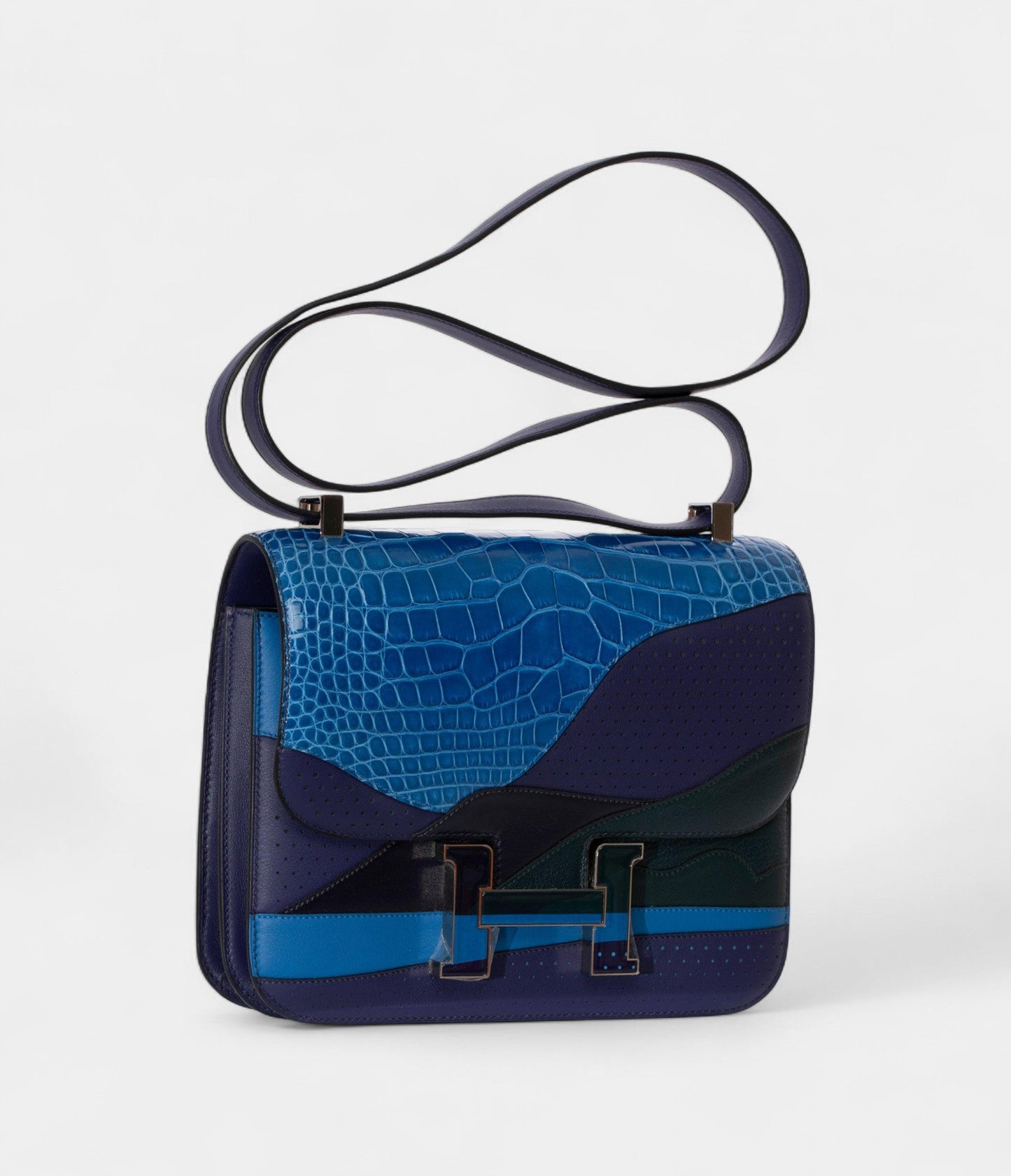 Hermes Constance 24cm Limited Edition Au Bout Du Monde Palladium Hardware