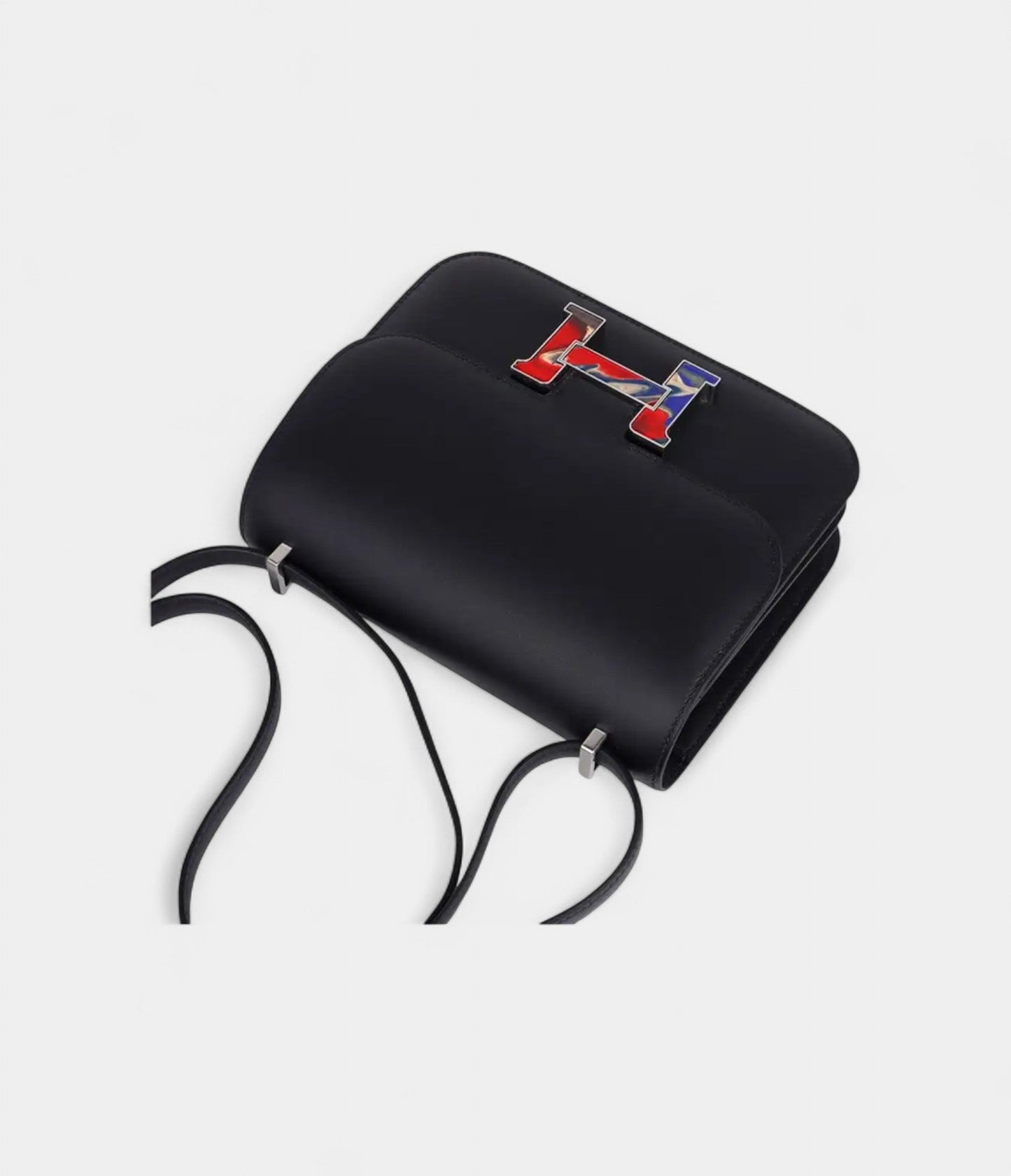Hermes Constance Bag 18 Marbled Buckle Black Swift Limited Edition New / Box