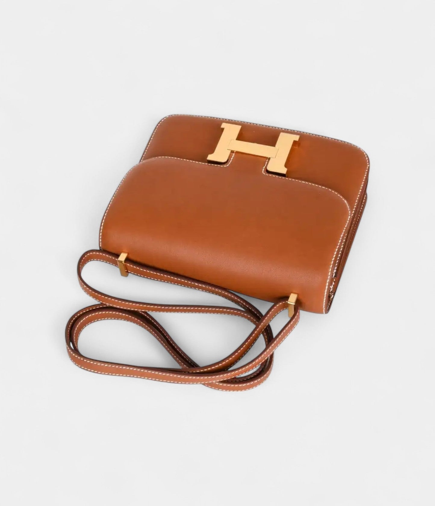 Hermes Constance Bag 18 Rare Fauve Barenia Leather Gold Hardware