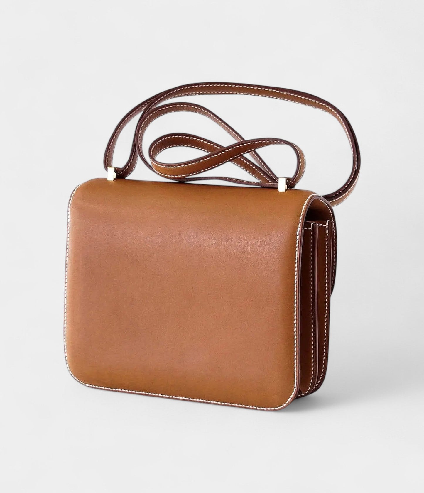 Hermes Constance Bag 18 Rare Fauve Barenia Leather Gold Hardware