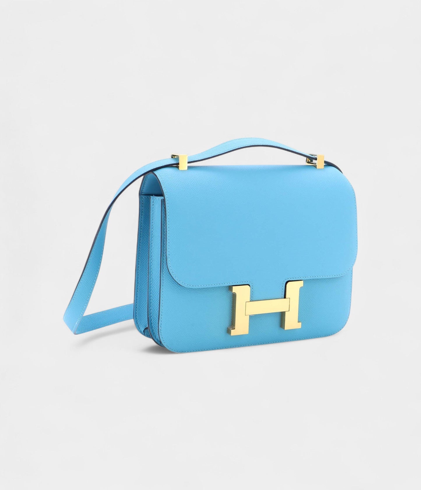 Hermes Constance Bag Epsom 24 Leather Blue