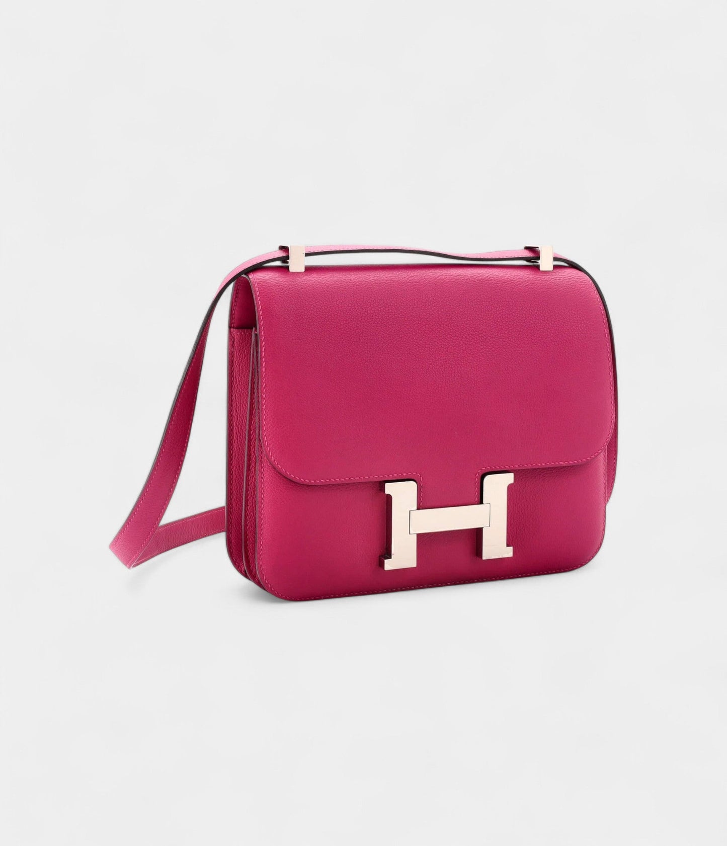 Hermes Constance Bag Evercolor 24 Leather Pink