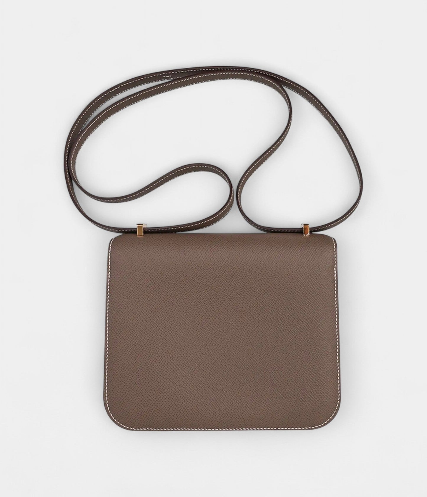 Hermes Constance Mini 18 Bag Etoupe Gold Hardware Epsom Leather