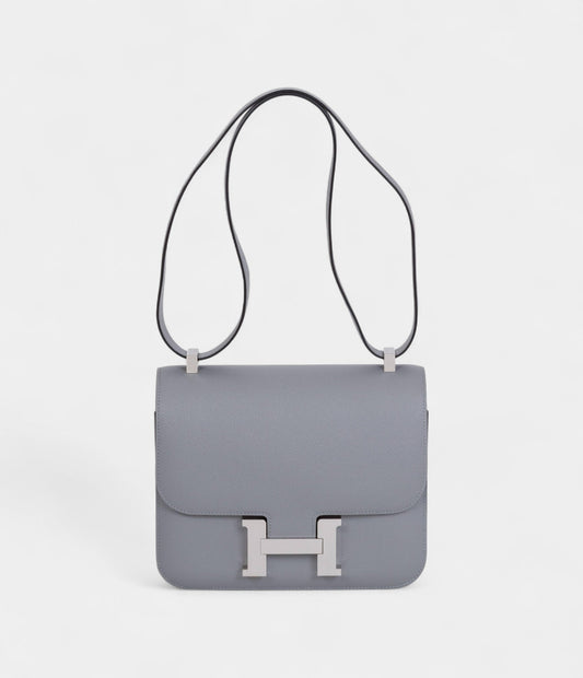 Hermes Gris Mouette Constance 24 CM Bag