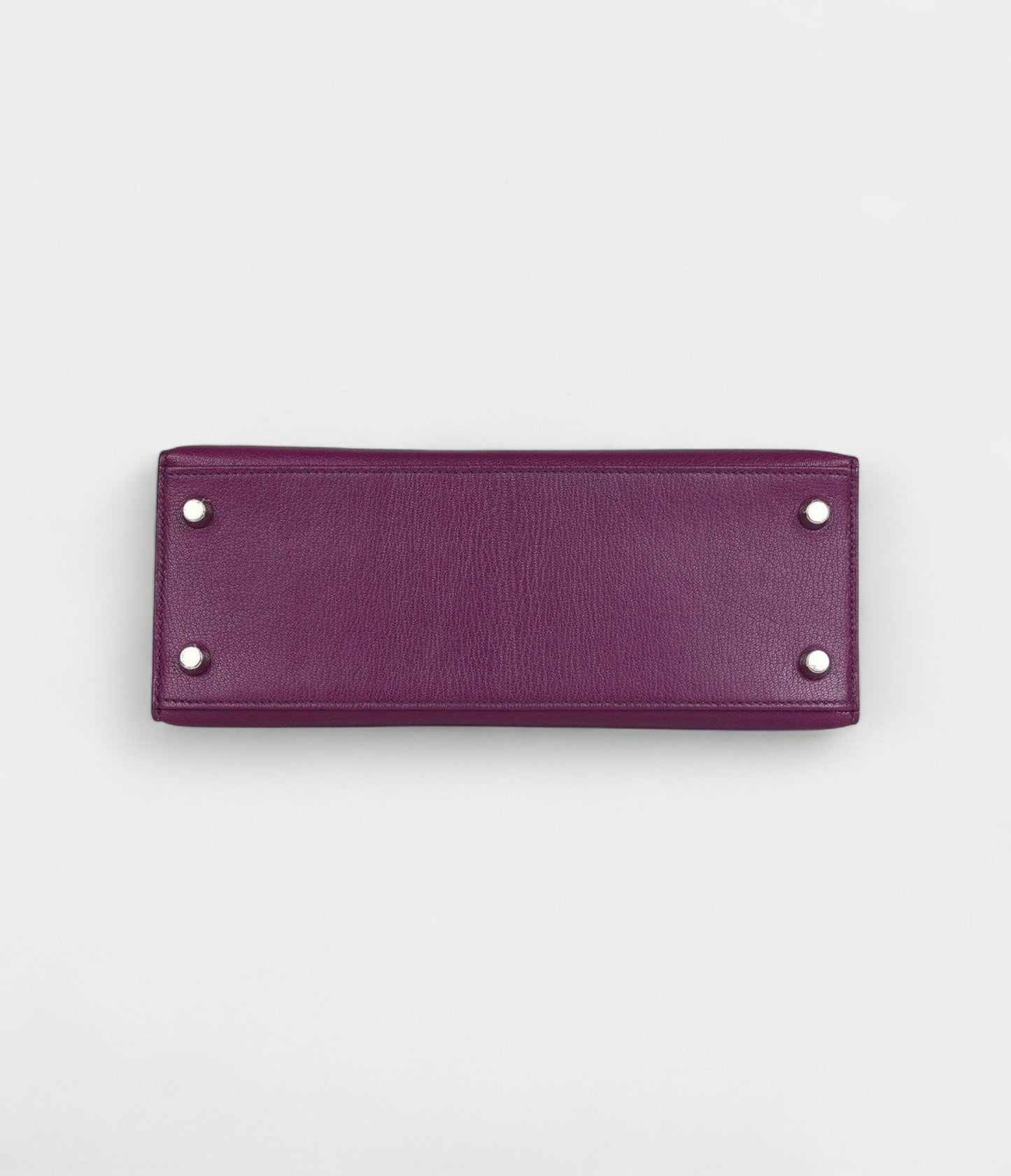 Hermes Kelly 25 Anemone Chevre Mysore Palladium Hardware