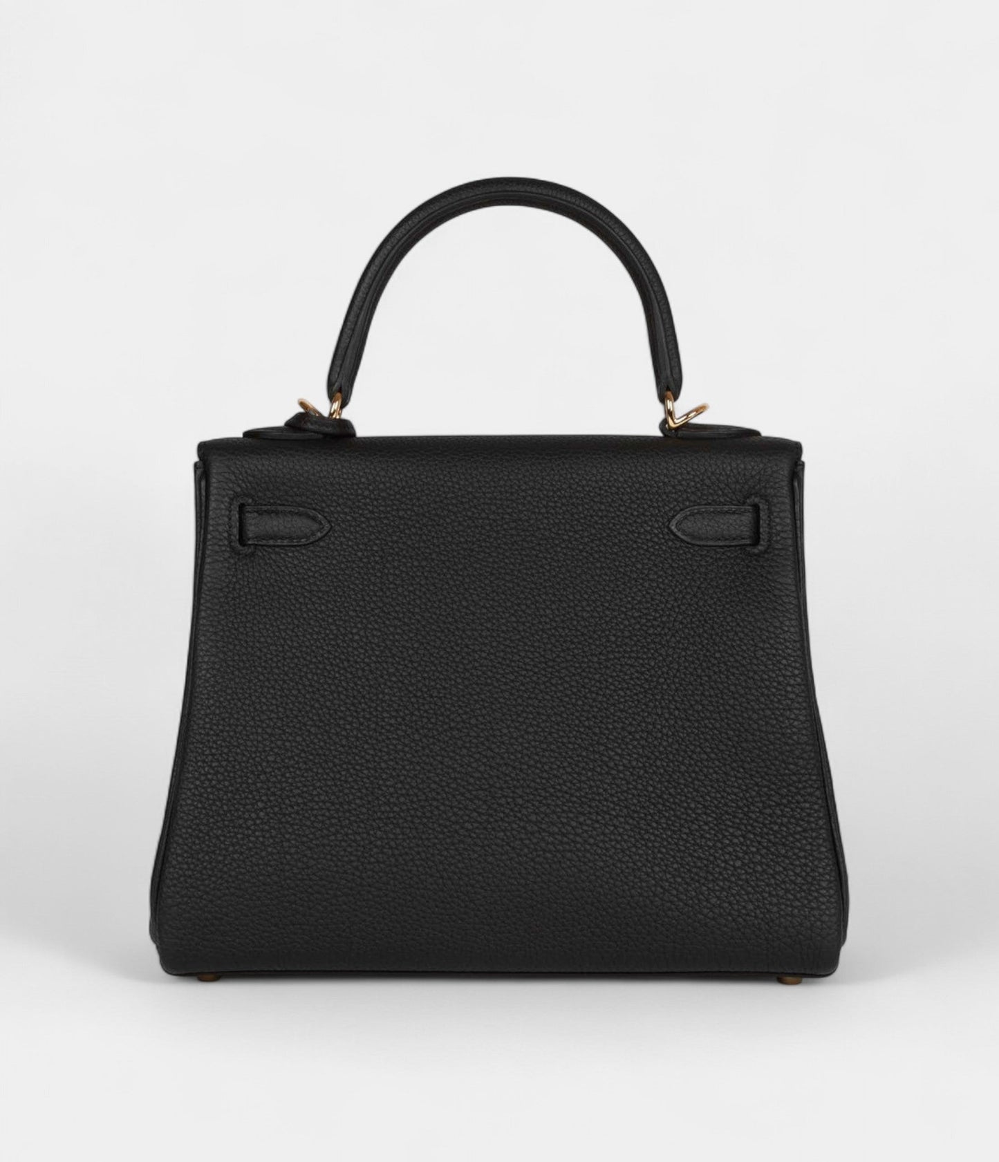 Hermes Kelly 25 Black Togo Gold Hardware