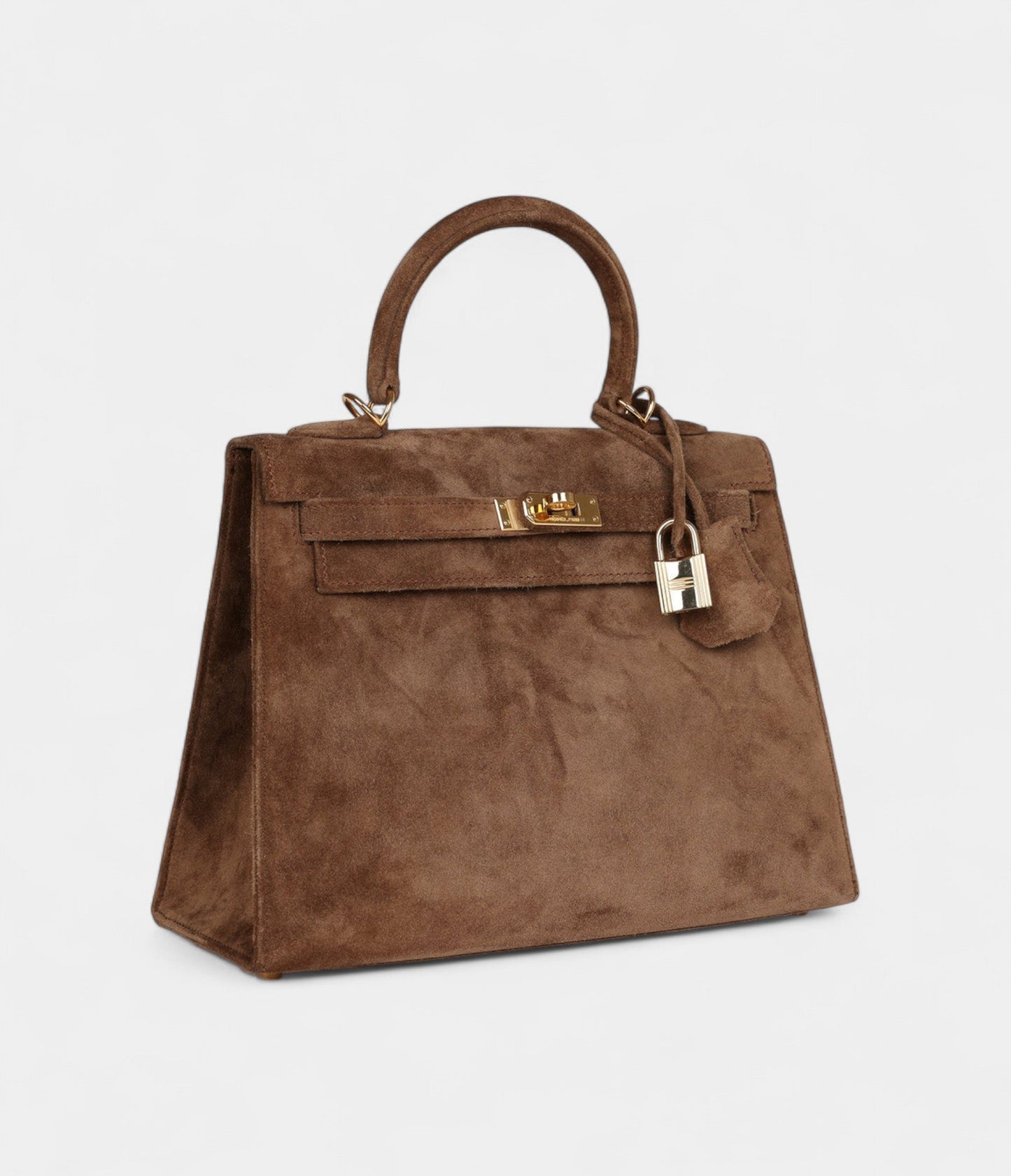 Hermes Kelly 25 Brown Doblis Gold Hardware