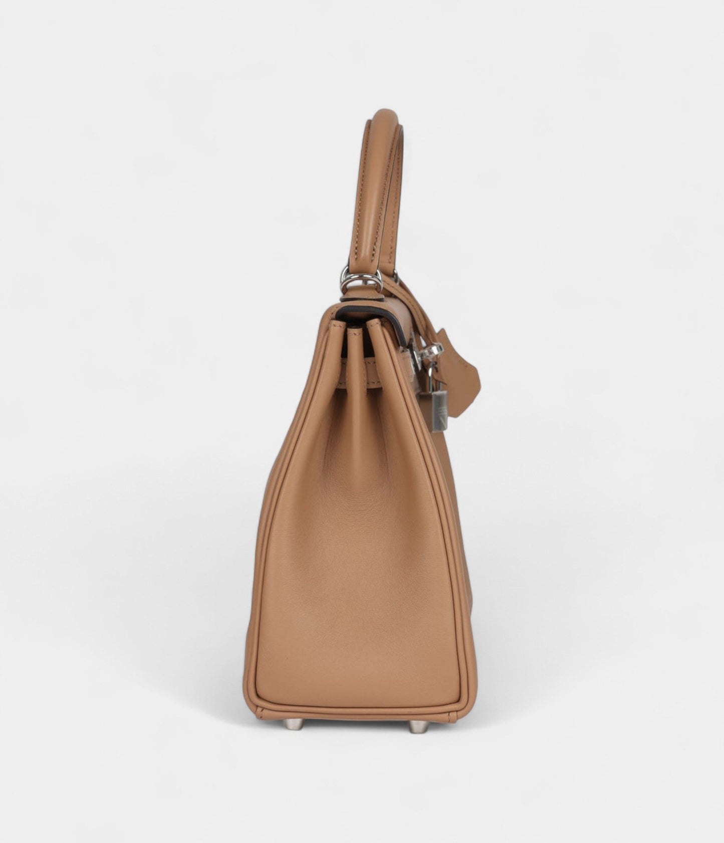Hermes Kelly 25 Chai Swift Palladium Hardware