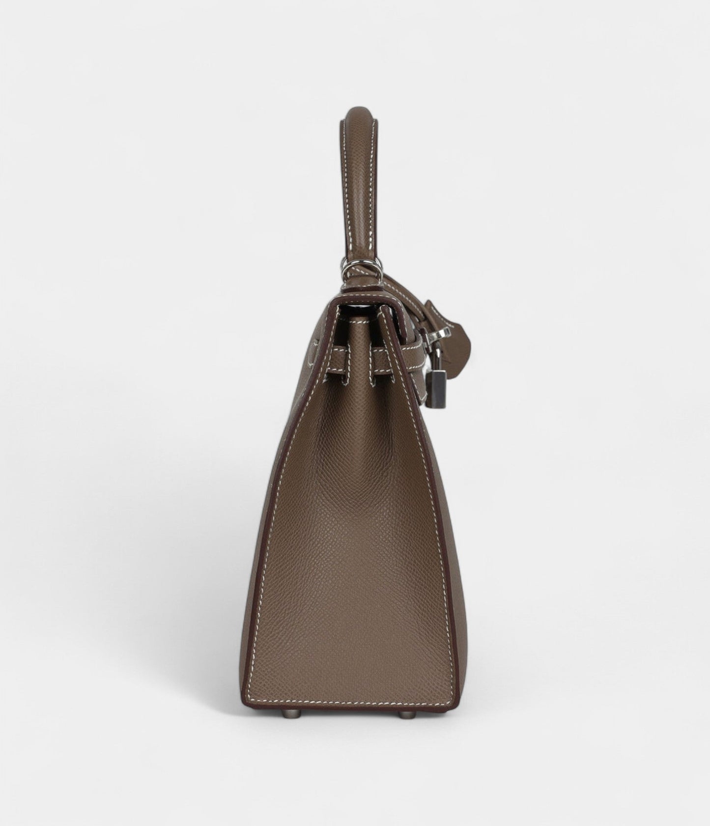 Hermes Kelly 25 Etoupe Epsom Palladium Hardware