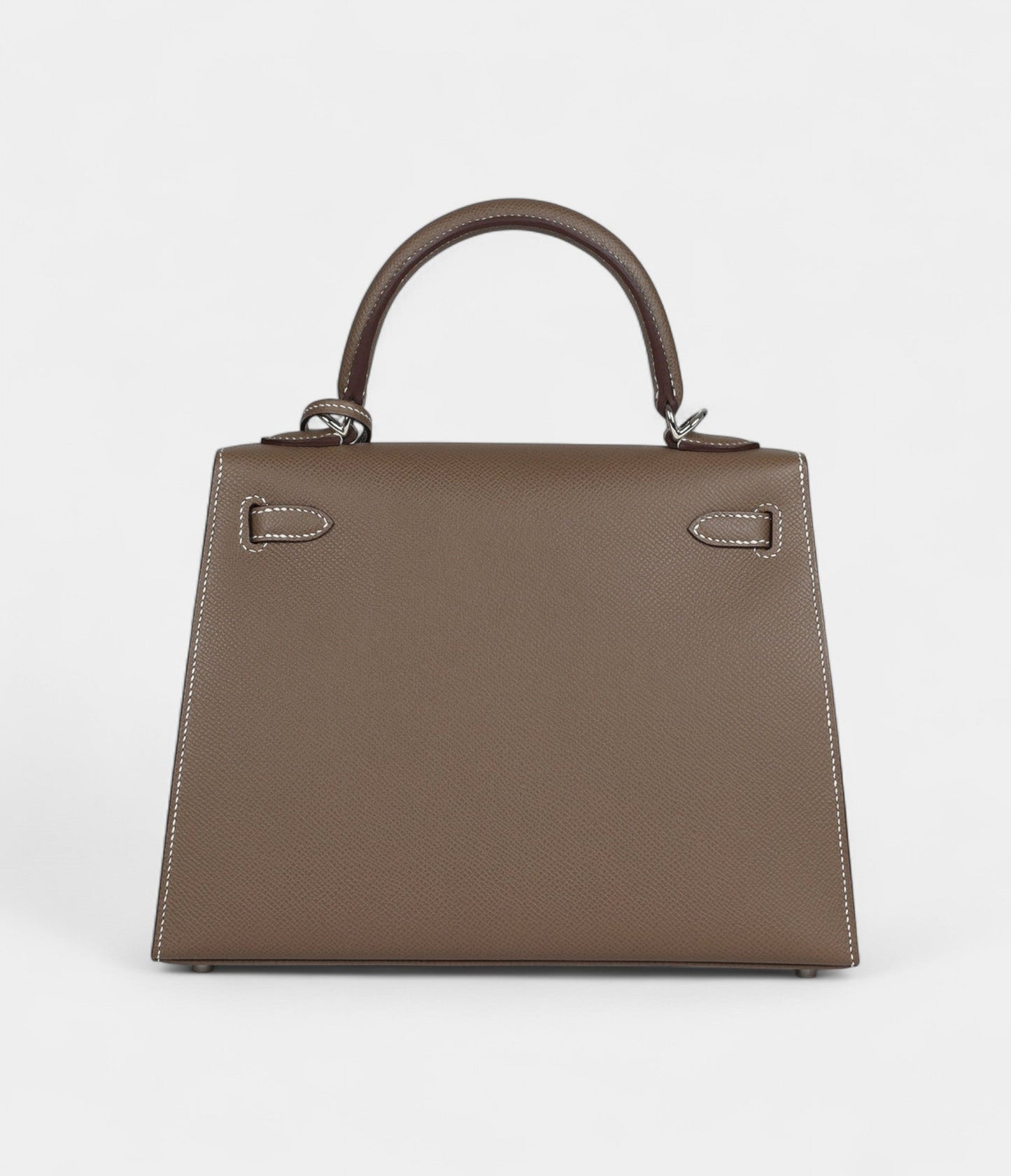 Hermes Kelly 25 Etoupe Epsom Palladium Hardware