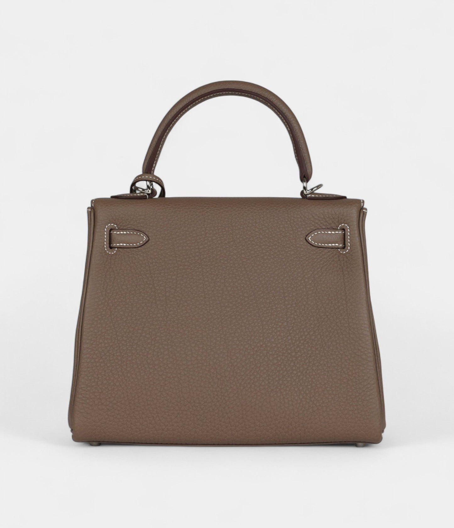 Hermes Kelly 25 Etoupe Togo Palladium Hardware