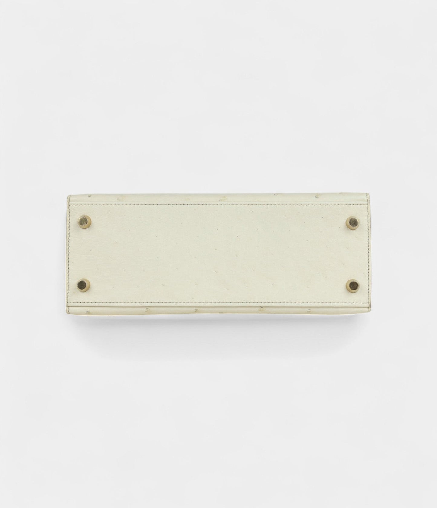 Hermes Kelly 25 Nata Verso Ostrich Permabrass Hardware