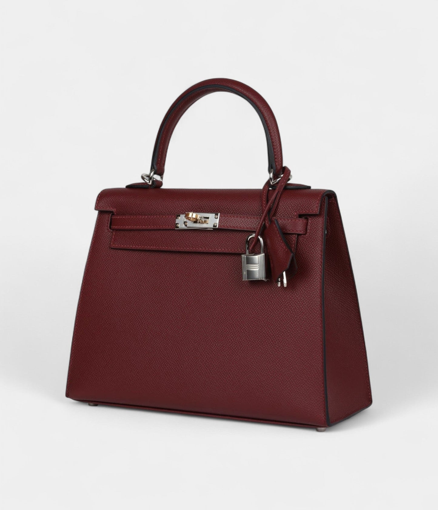 Hermes Kelly 25 Rouge H Epsom Electrum Hardware