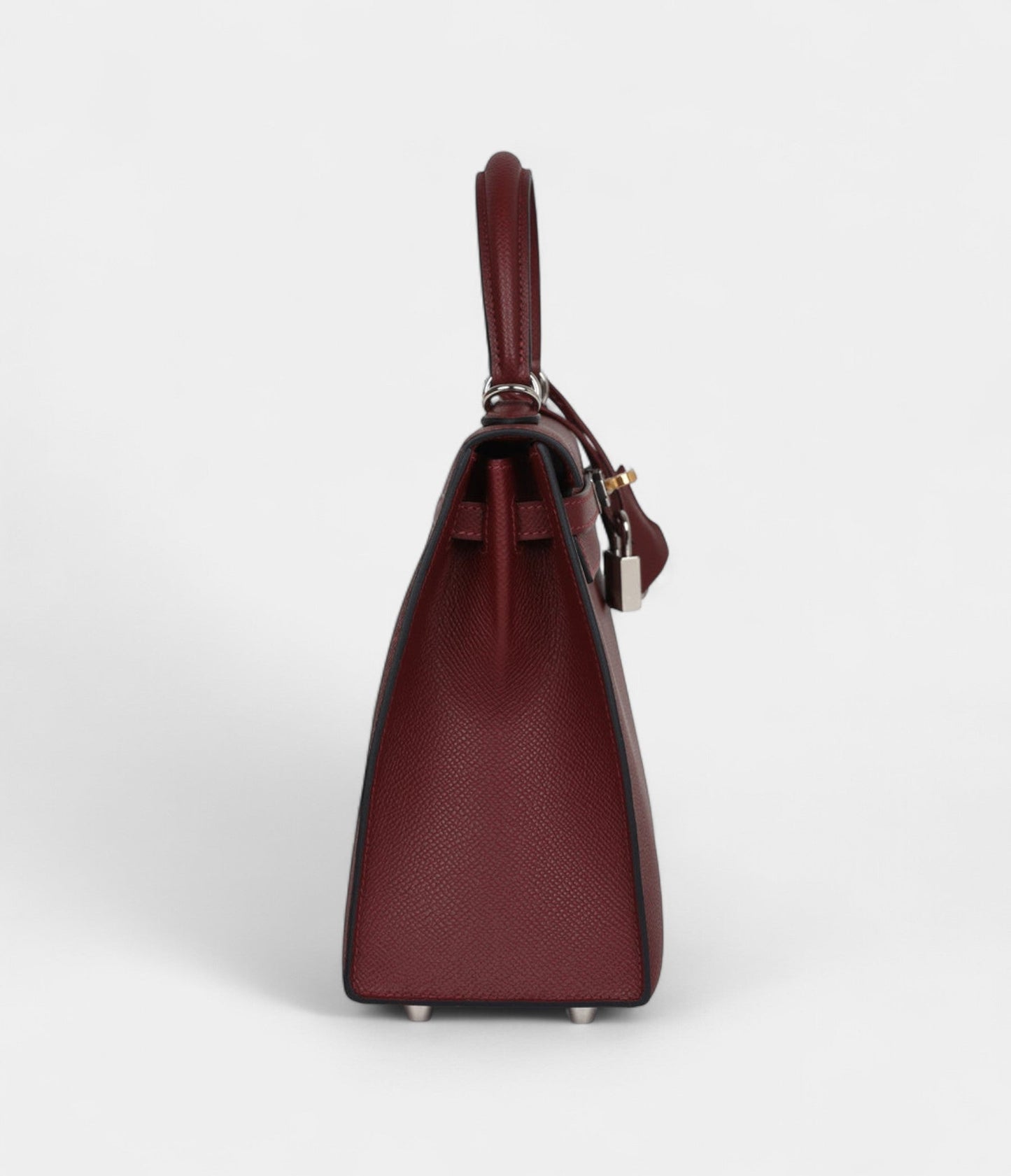 Hermes Kelly 25 Rouge H Epsom Electrum Hardware