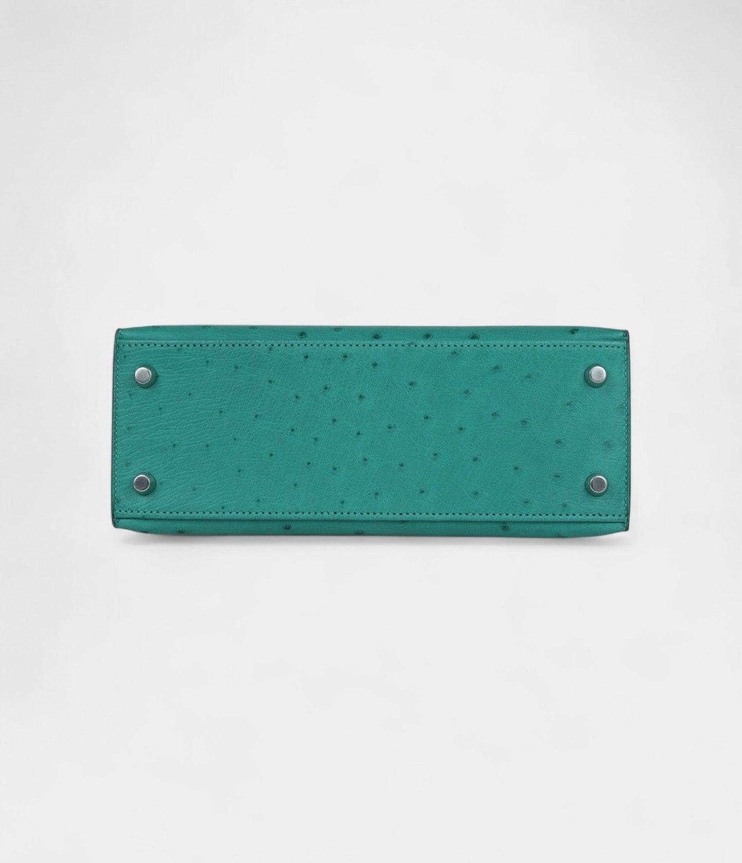 Hermes Kelly 25 Verone Ostrich Palladium Hardware