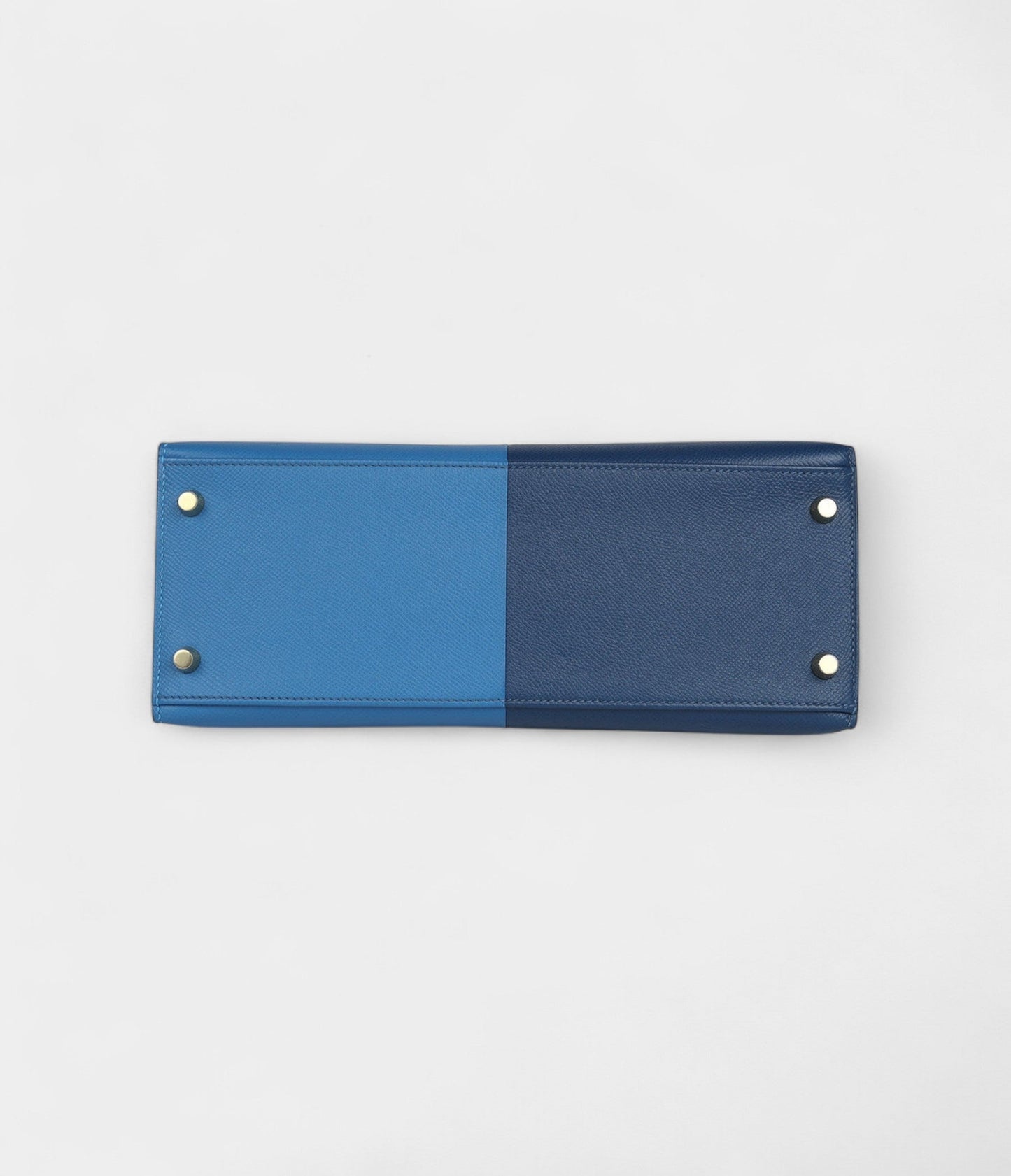 Hermes Kelly 28 Deep Blue Coat and Mykonos Epsom Gold Hardware