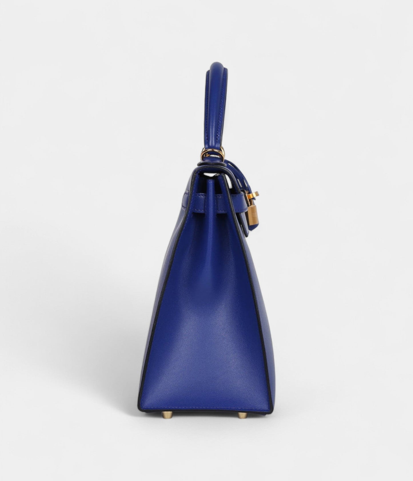 Hermes Kelly 28 Electric Blue Tadelakt Gold Hardware