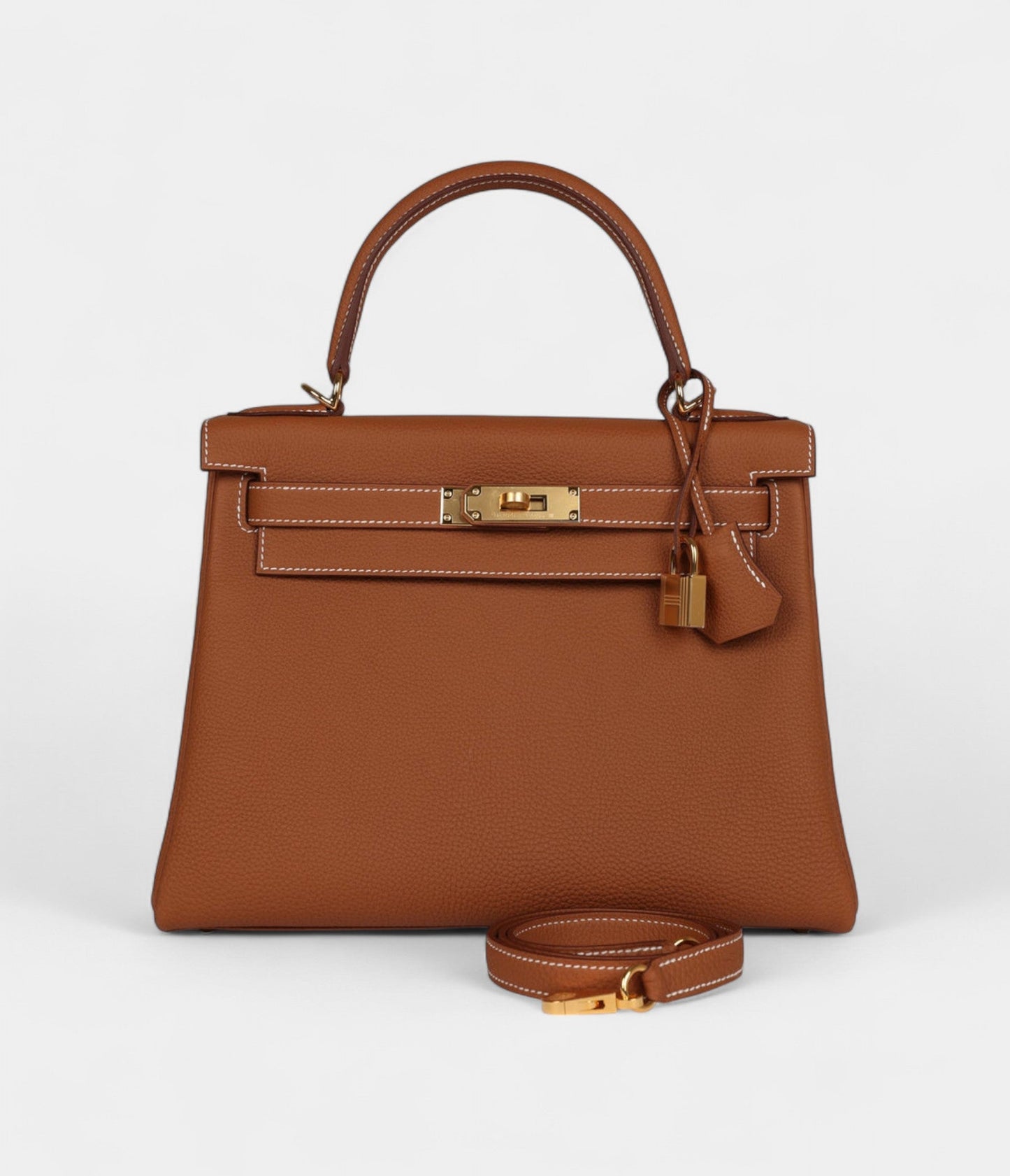 Hermes Kelly 28 Gold Togo Gold Hardware