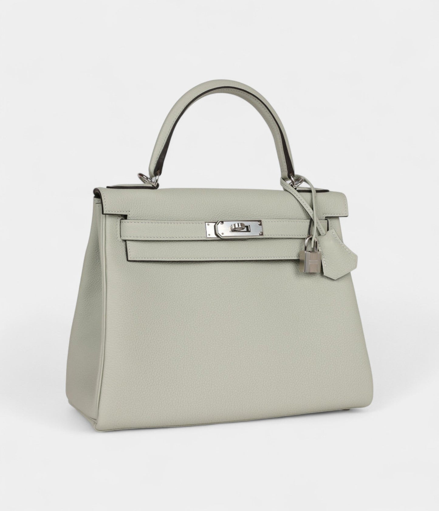 Hermes Kelly 28 Grey Neve Togo Palladium Hardware