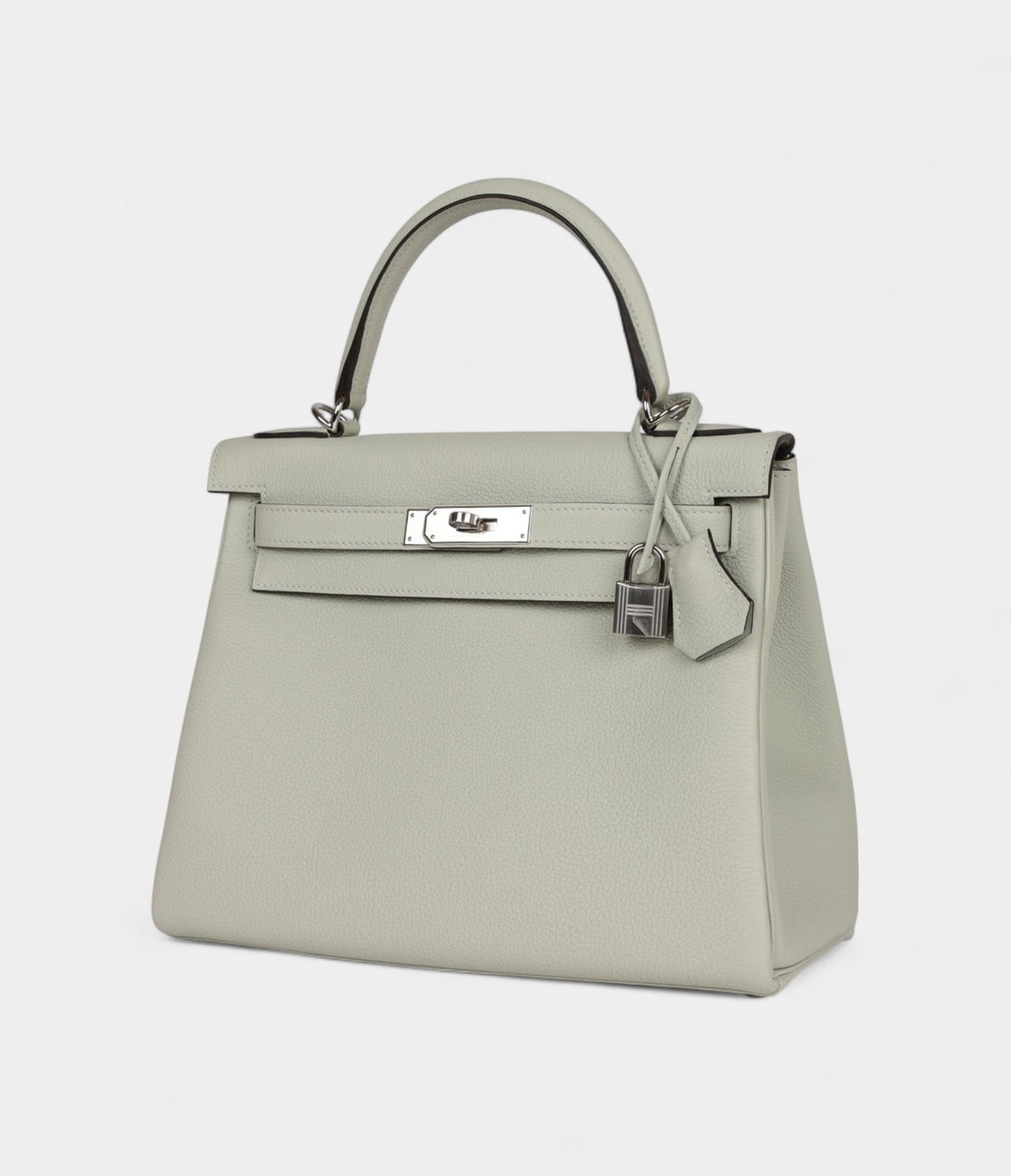 Hermes Kelly 28 Grey Neve Togo Palladium Hardware