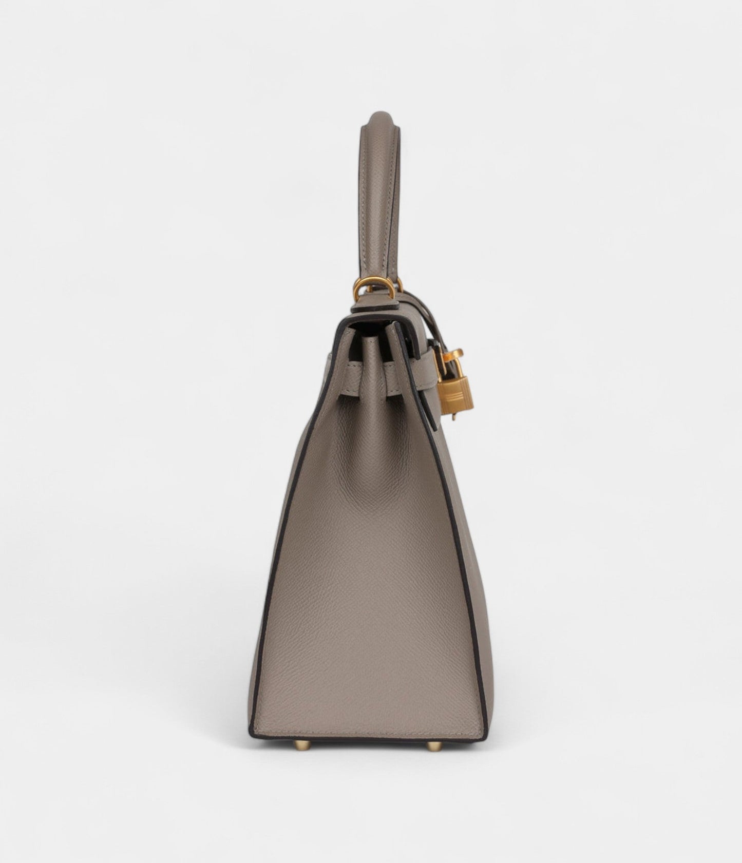 Hermes Kelly 28 Gris Asphalte Verso Epsom Brushed Gold Hardware