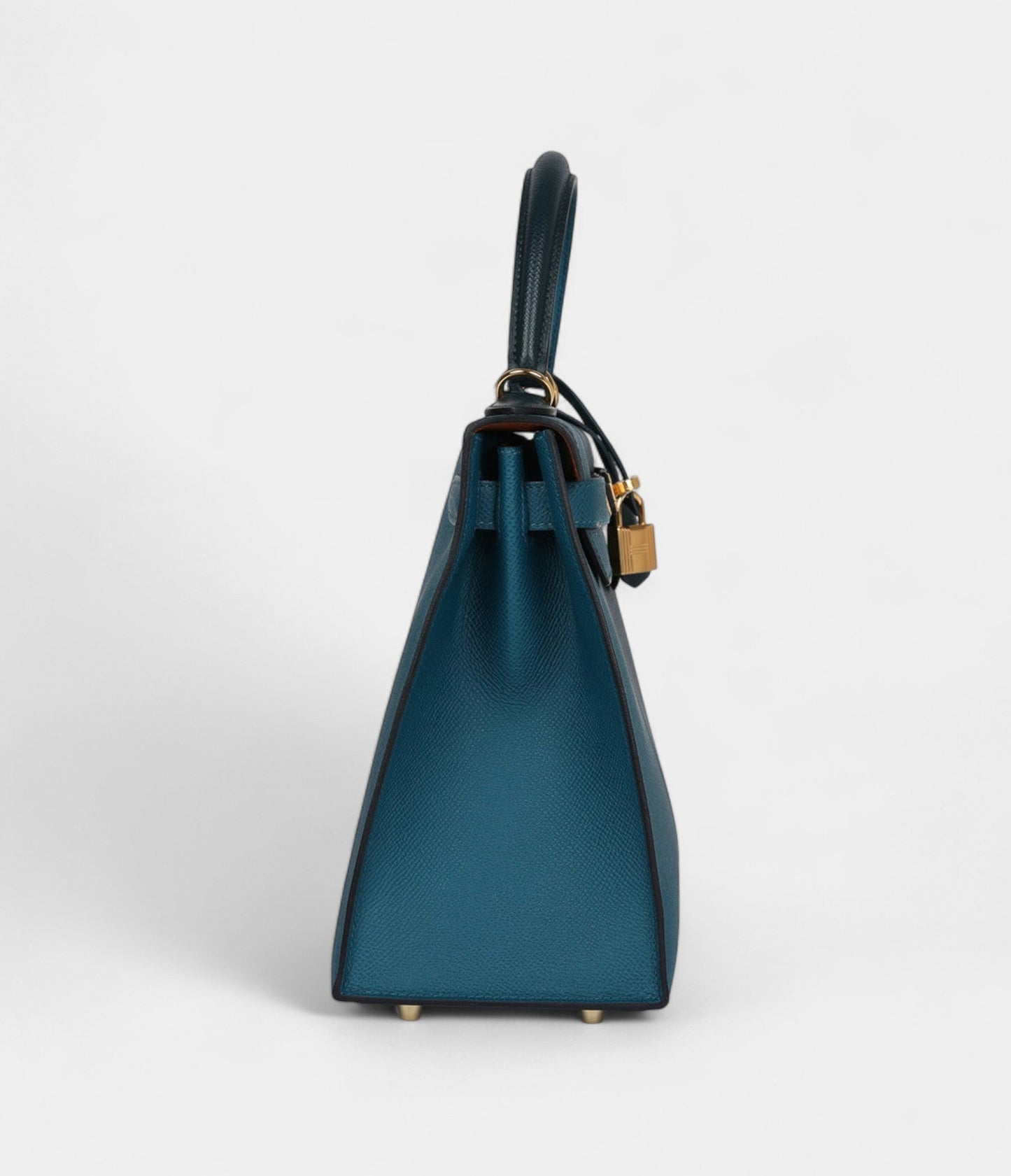 Hermes Kelly 28 Jacket Cypres and Vert Bosphore Epsom Gold Hardware