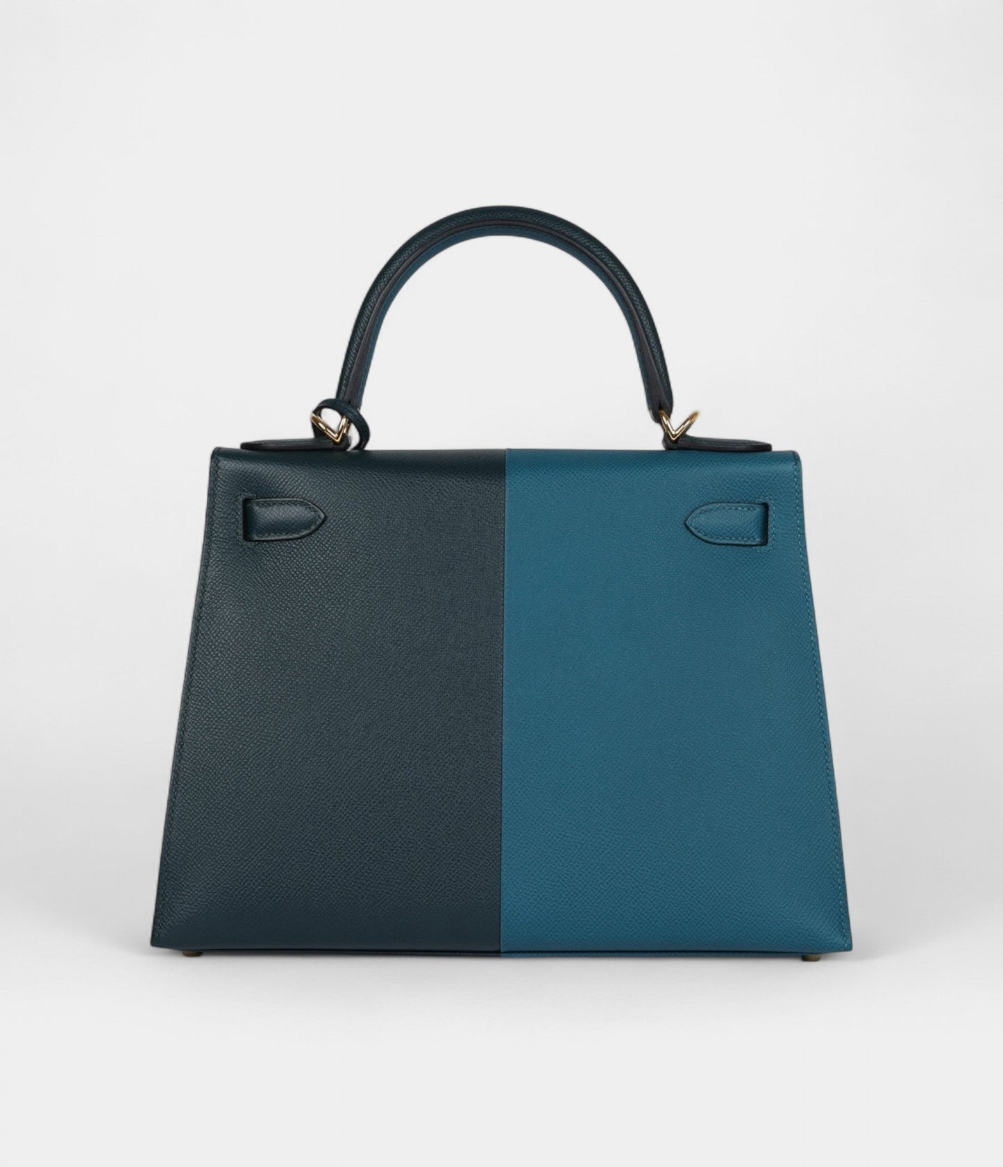 Hermes Kelly 28 Jacket Cypres and Vert Bosphore Epsom Gold Hardware