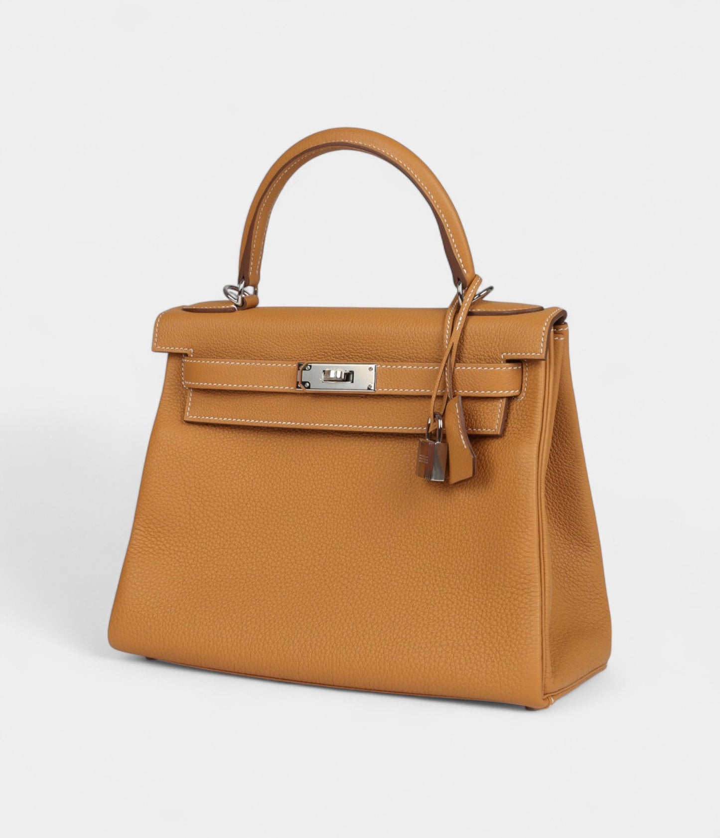 Hermes Kelly 28 Natural Sand Togo Palladium Hardware