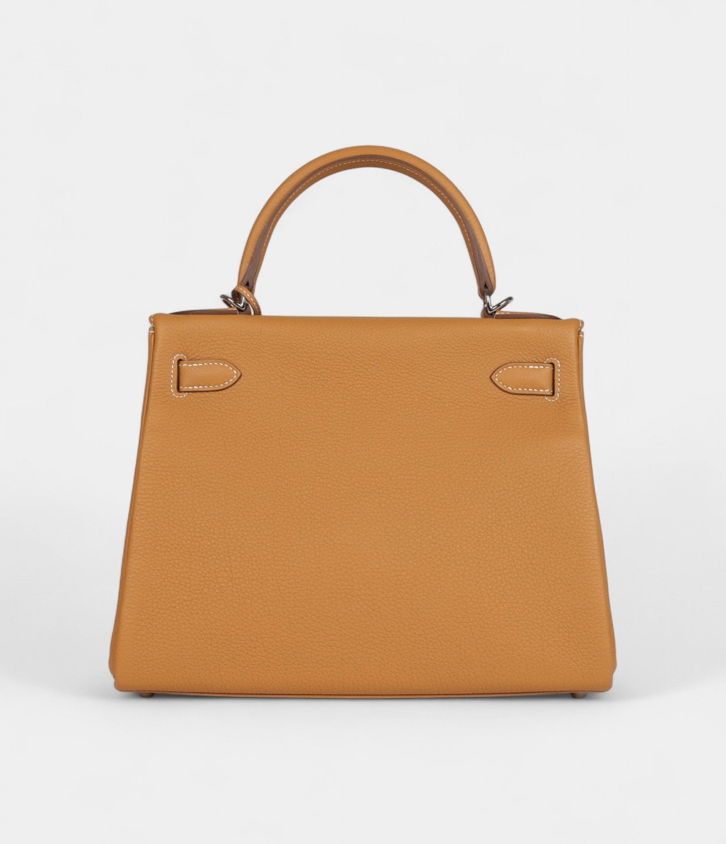 Hermes Kelly 28 Natural Sand Togo Palladium Hardware