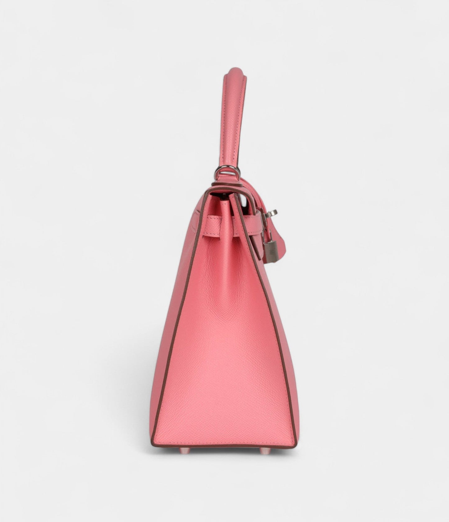 Hermes Kelly 28 Rose Confetti Epsom Palladium Hardware