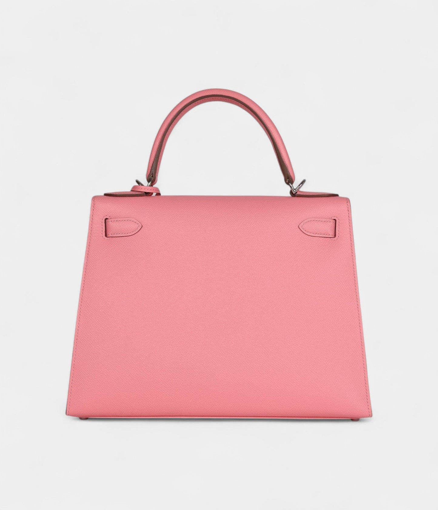 Hermes Kelly 28 Rose Confetti Epsom Palladium Hardware