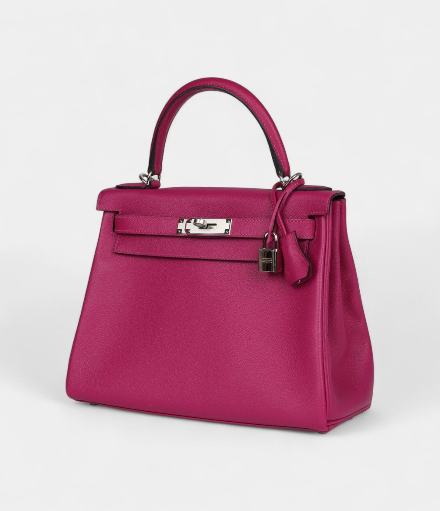 Hermes Kelly 28 Rose Poupre Evercolor Palladium Hardware