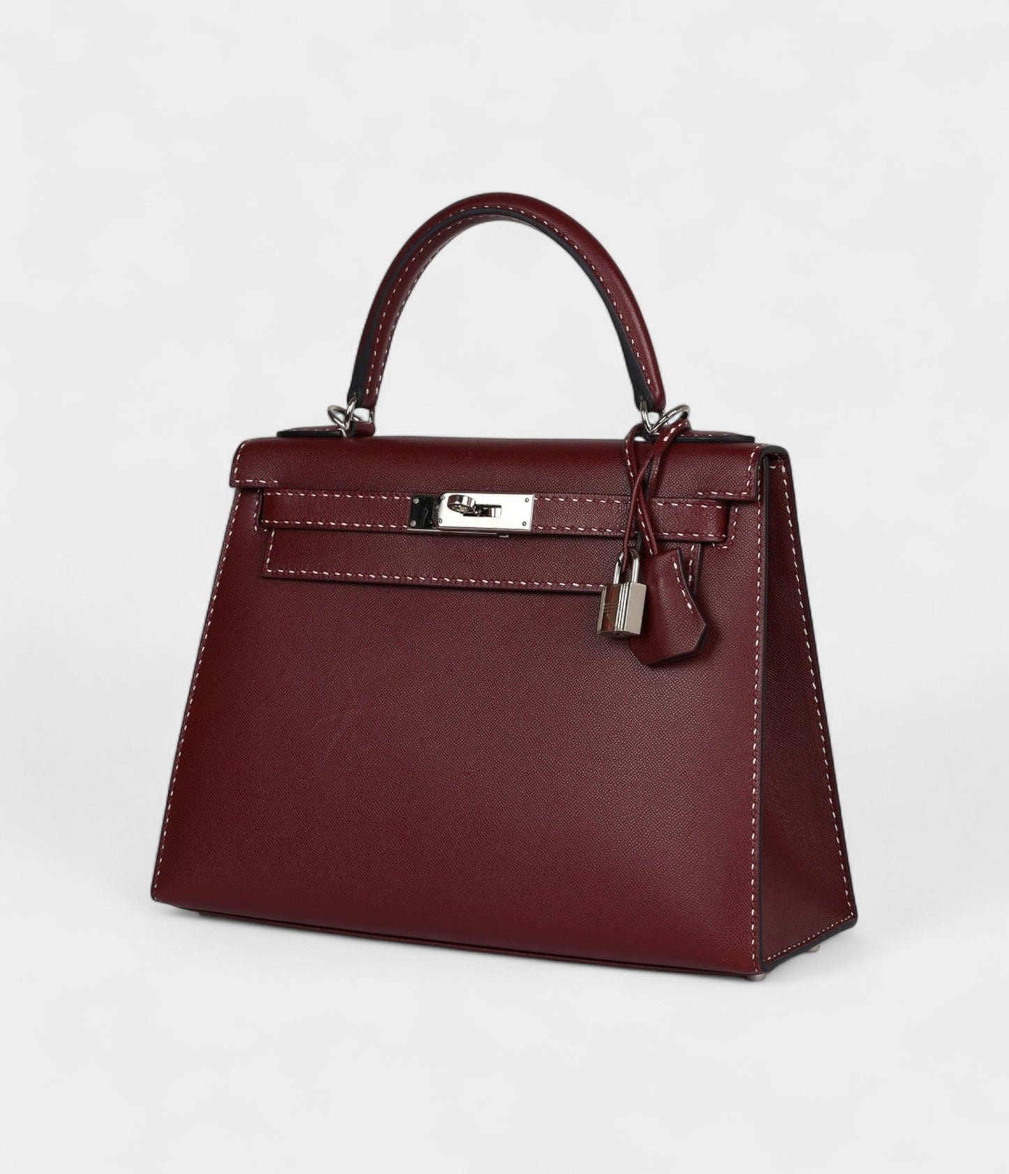 Hermes Kelly 28 Rouge H Monsieur Palladium Hardware