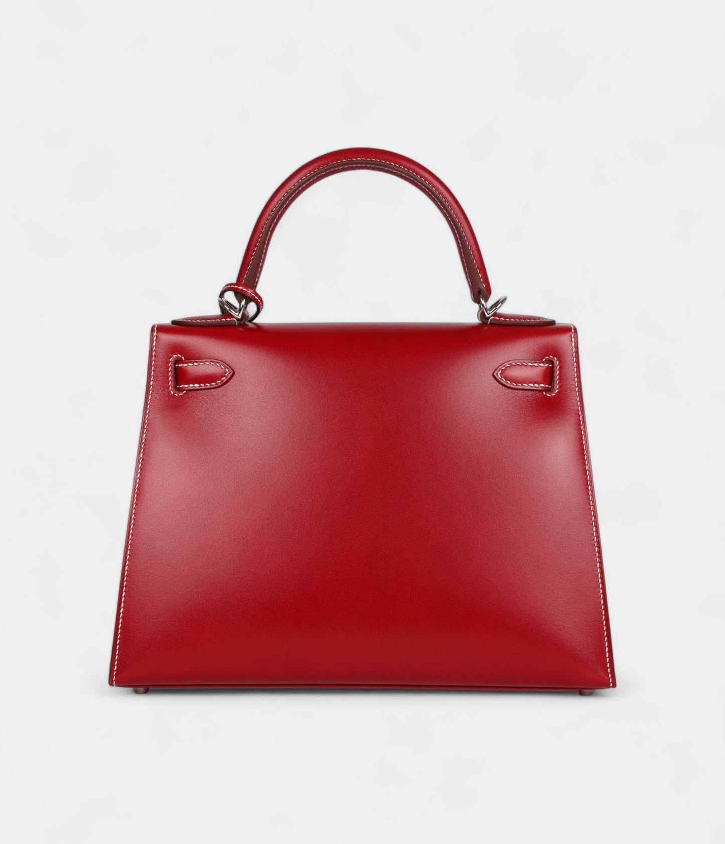 Hermes Kelly 28 Rouge Piment Box Palladium Hardware
