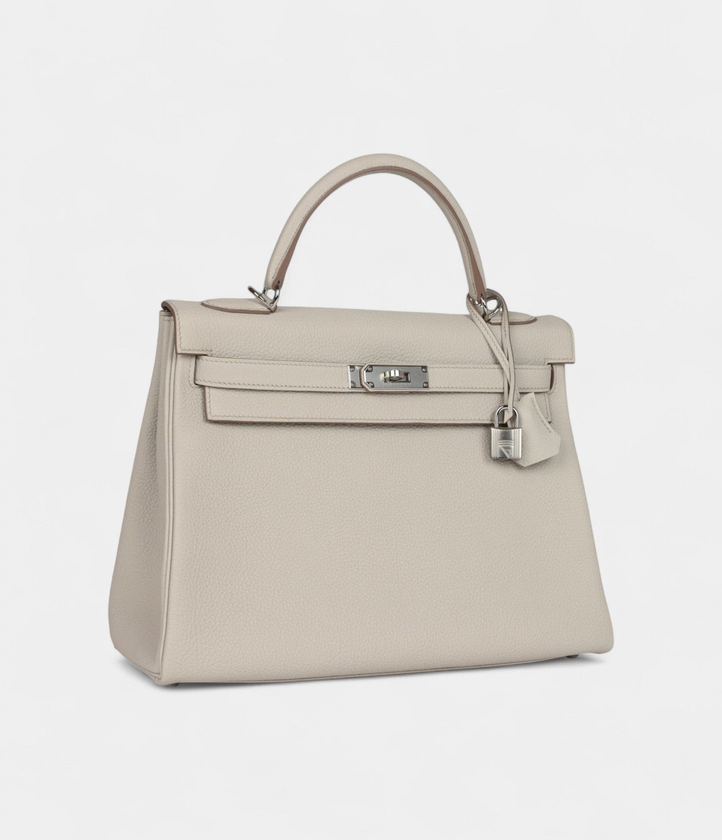 Hermes Kelly 32 Beton Togo Palladium Hardware
