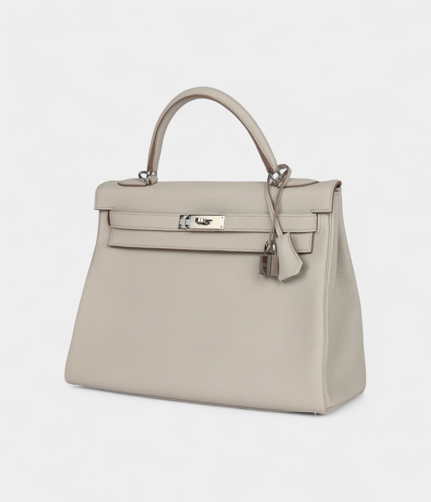 Hermes Kelly 32 Beton Togo Palladium Hardware