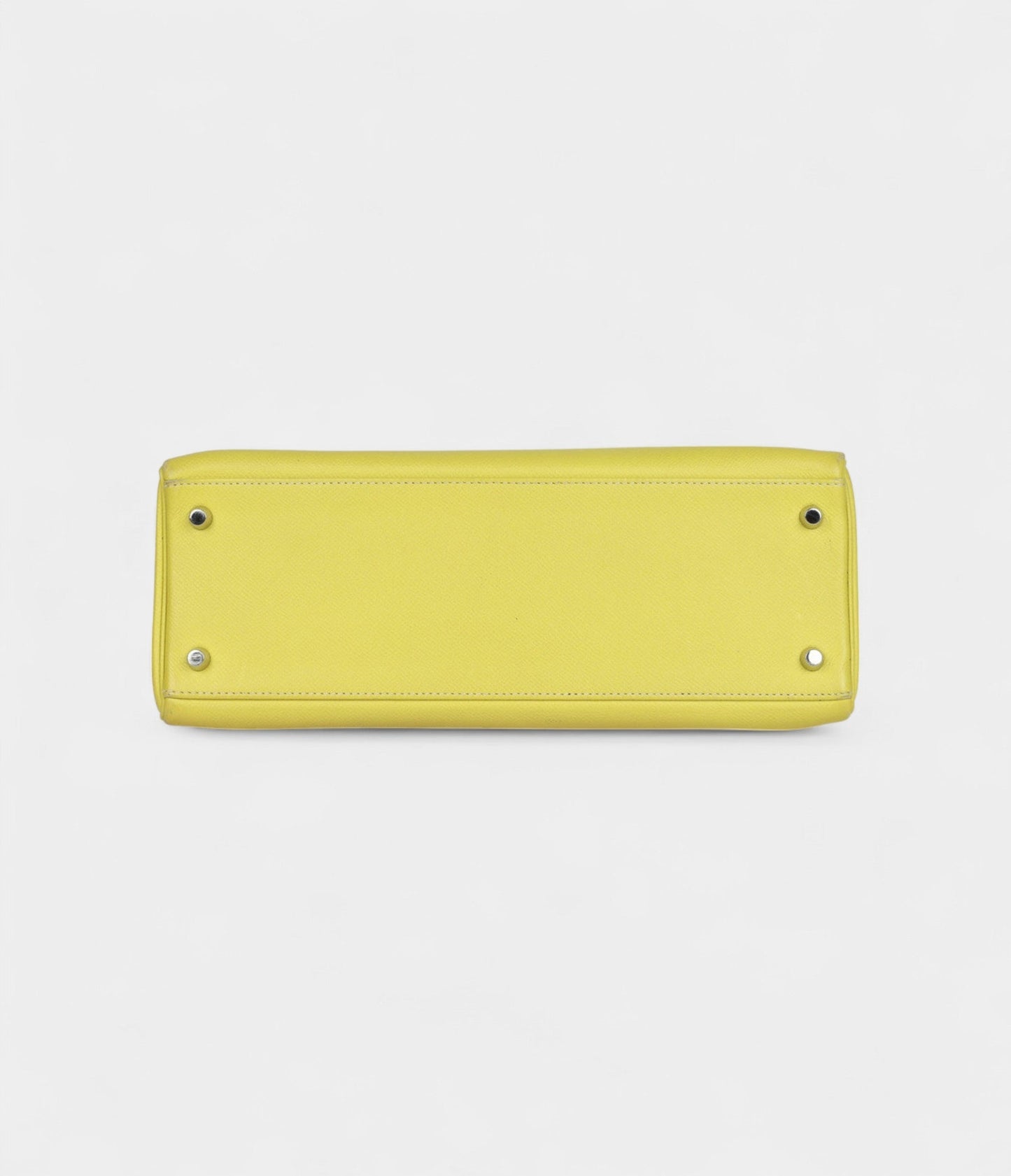 Hermes Kelly 32 Lime Candy Epsom Palladium Hardware