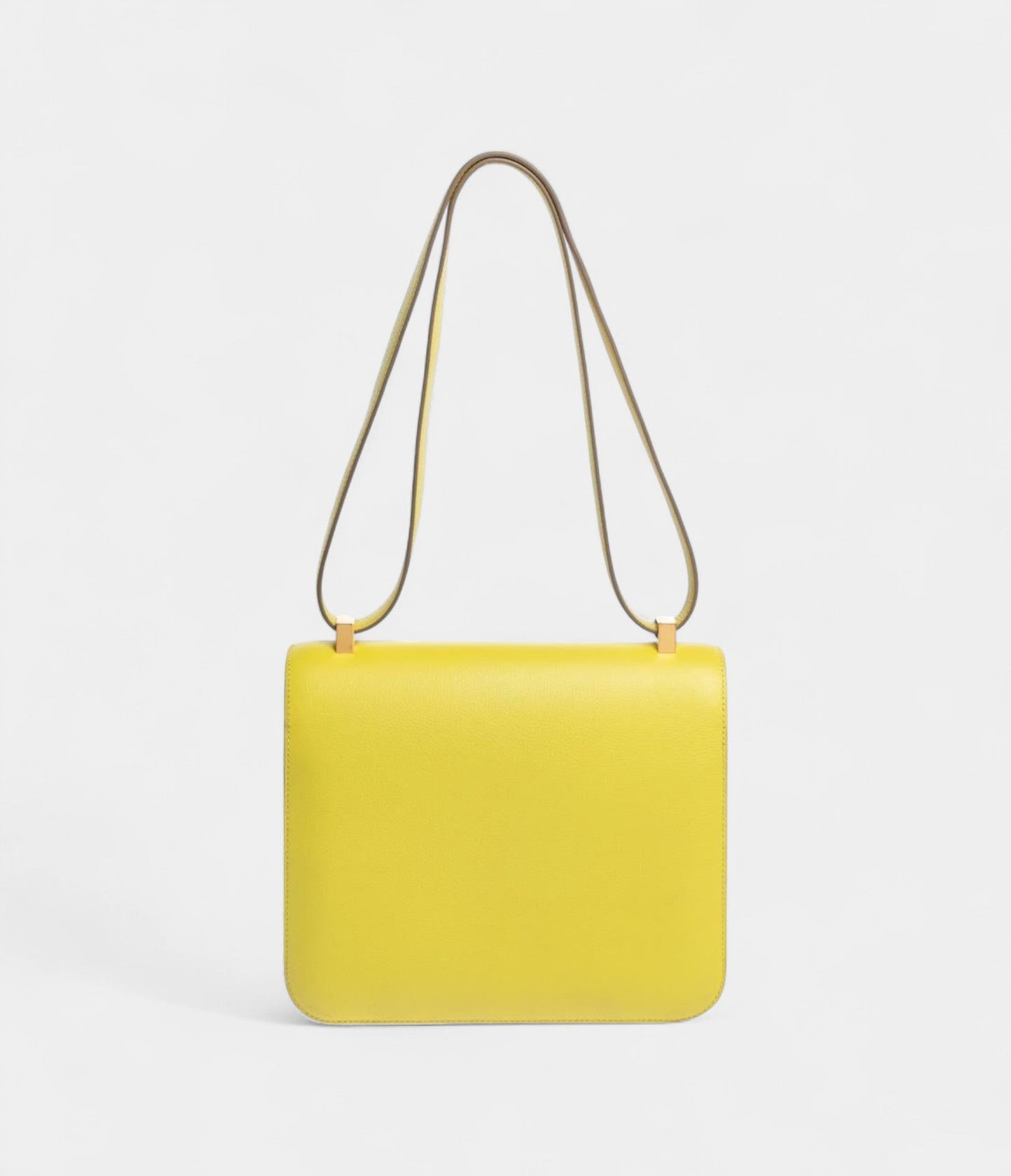 Hermes  Evercolor Lime Leather Constance 24 Bag